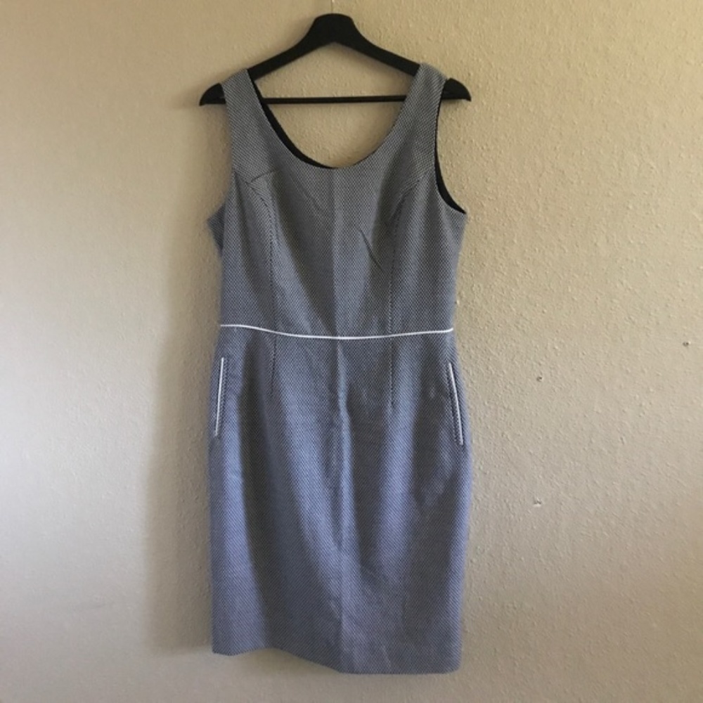 The Limited | B&W Patterned Dress, SZ 10